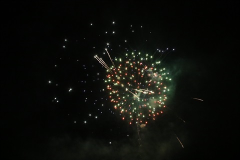 Photo of fireworks in the night sky