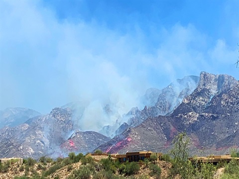 Photo of Bighorn Fire in Catalina Mountains