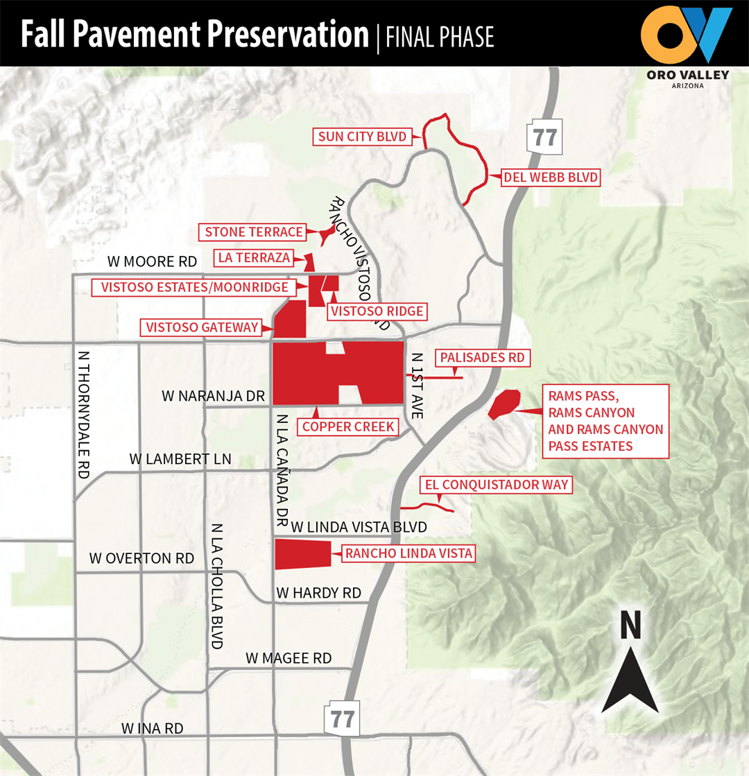 Oro Valley announces final phase of fall pavement preservation – Oro Valley  | it's in our nature